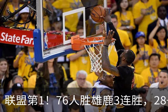 联盟第1！76人胜雄鹿3连胜，28+11+10，詹姆斯享受邓肯待遇